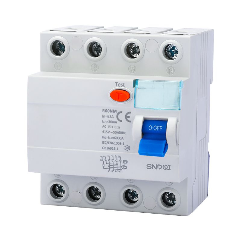 R60N高分斷RCCB漏電斷路器4P